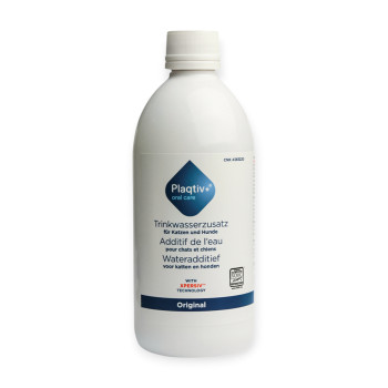 Plaqtiv+ Water Additive засіб для догляду за пащею собак та котів - 500 мл