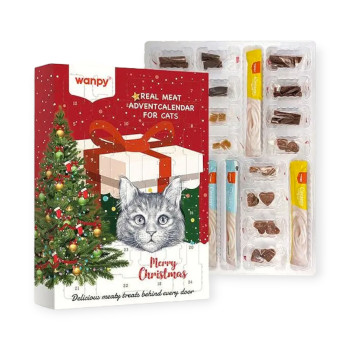 Wanpy Advent Calendar For Cats набор лакомств для кошек, адвент-календарь