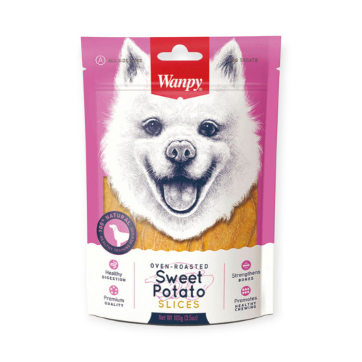 Wanpy Sweet Potato Slices ласощі для собак, запечені слайси батату - 100 г