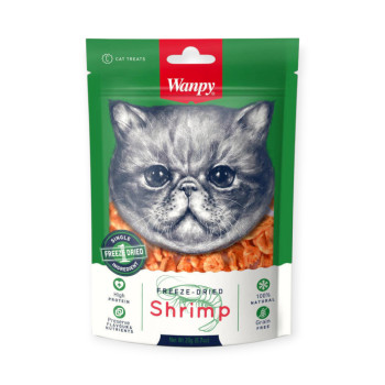 Wanpy Shrimp Freeze Dried лакомство для кошек, сушеными креветками - 20 г