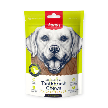 Wanpy Toothbrush Chews Chicken лакомство для собак, зубная щетка с курицей - 100 г