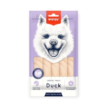 Wanpy Creamy Lickable Treat Duck кремові ласощі для собак, з качкою - 14 г х 5 шт
