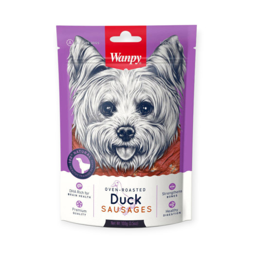 Wanpy Duck Sausages ласощі для собак, сосиски з качкою - 100 г