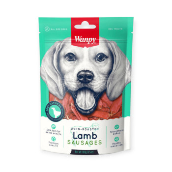 Wanpy Lamb Sausages ласощі для собак, сосиски з ягням - 100 г
