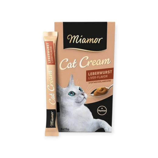 Miamor Cream Leberwurst кремові ласощі для котів, з лівером - 90 г