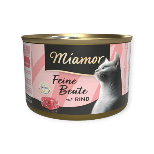 Miamor Feine Beute Mit Rind вологий корм для котів, з яловичиною - 185 г
