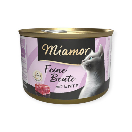 Miamor Feine Beute Mit Ente вологий корм для котів, з качкою - 185 г