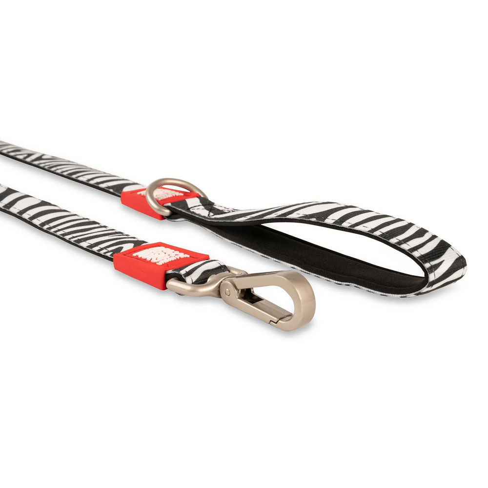 Max & Molly Short Leash Zebra короткий повідець, принт зебра - L