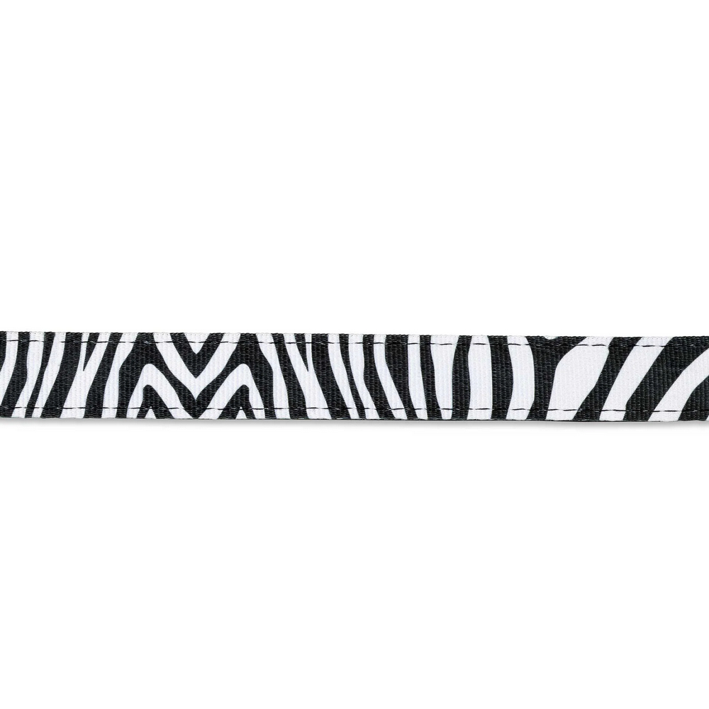 Max & Molly Short Leash Zebra короткий повідець, принт зебра - L