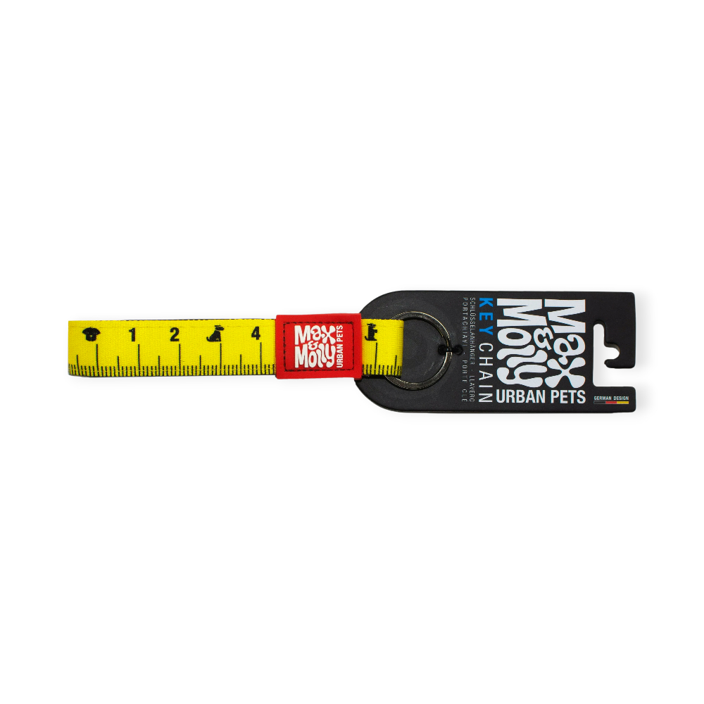 Max & Molly Key Ring Tag Ruler брелок для ключів, принт лінійка