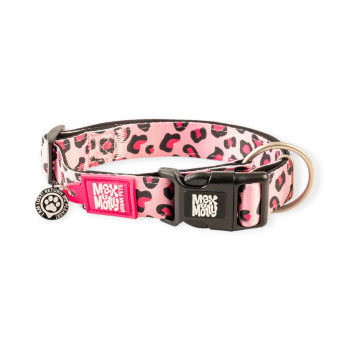 Max & Molly Smart ID Leopard Pink нашийник для собак, принт леопард - XS