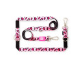 Max & Molly Multi-Function Leash Leopard Pink багатофункціональний повідець, принт леопард - S
