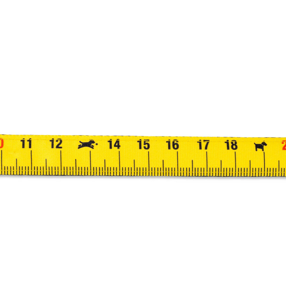 Max & Molly Short Leash Ruler короткий повідець, принт лінійка - L