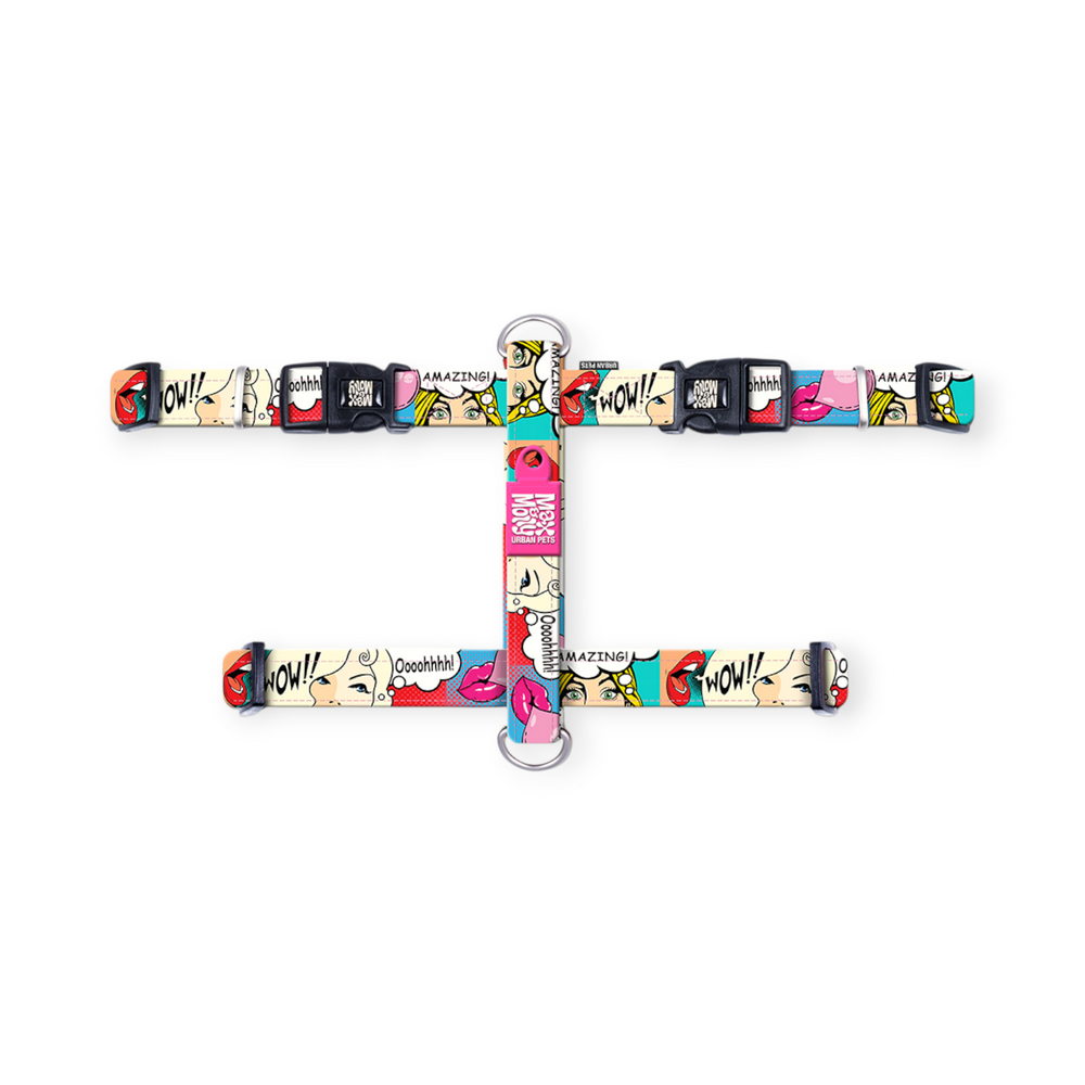 Max & Molly H-Harness Missy Pop H-подібна шлея для собак, принт Міссі Поп - S