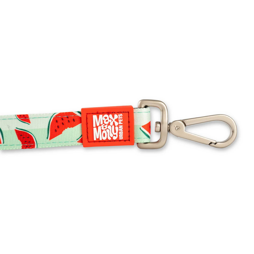 Max & Molly Short Leash Watermelon короткий повідець, принт кавун -  XS