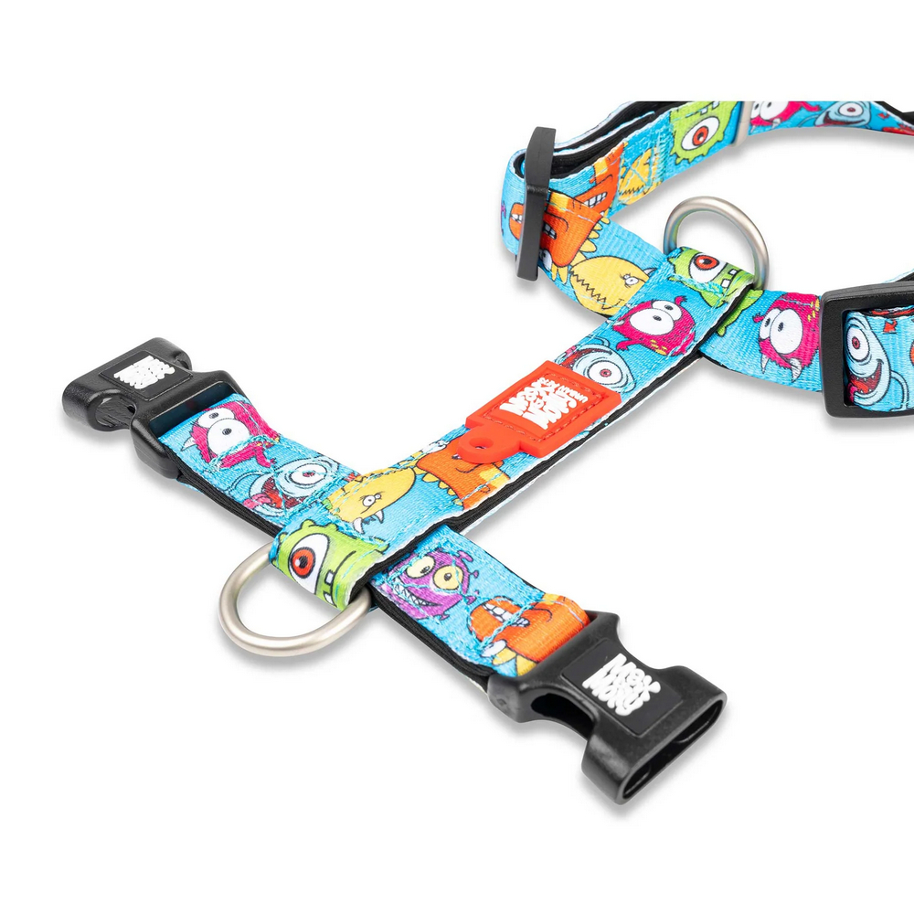 Max & Molly H-Harness Little Monsters H-подібна шлея для собак, принт монстри - L
