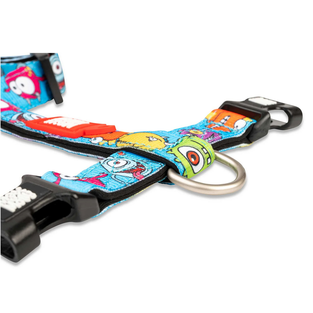 Max & Molly H-Harness Little Monsters H-подібна шлея для собак, принт монстри - L