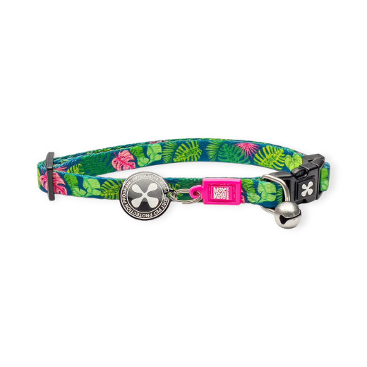 Max & Molly Smart ID Cat Tropical  нашийник для котів, принт тропіки - one size