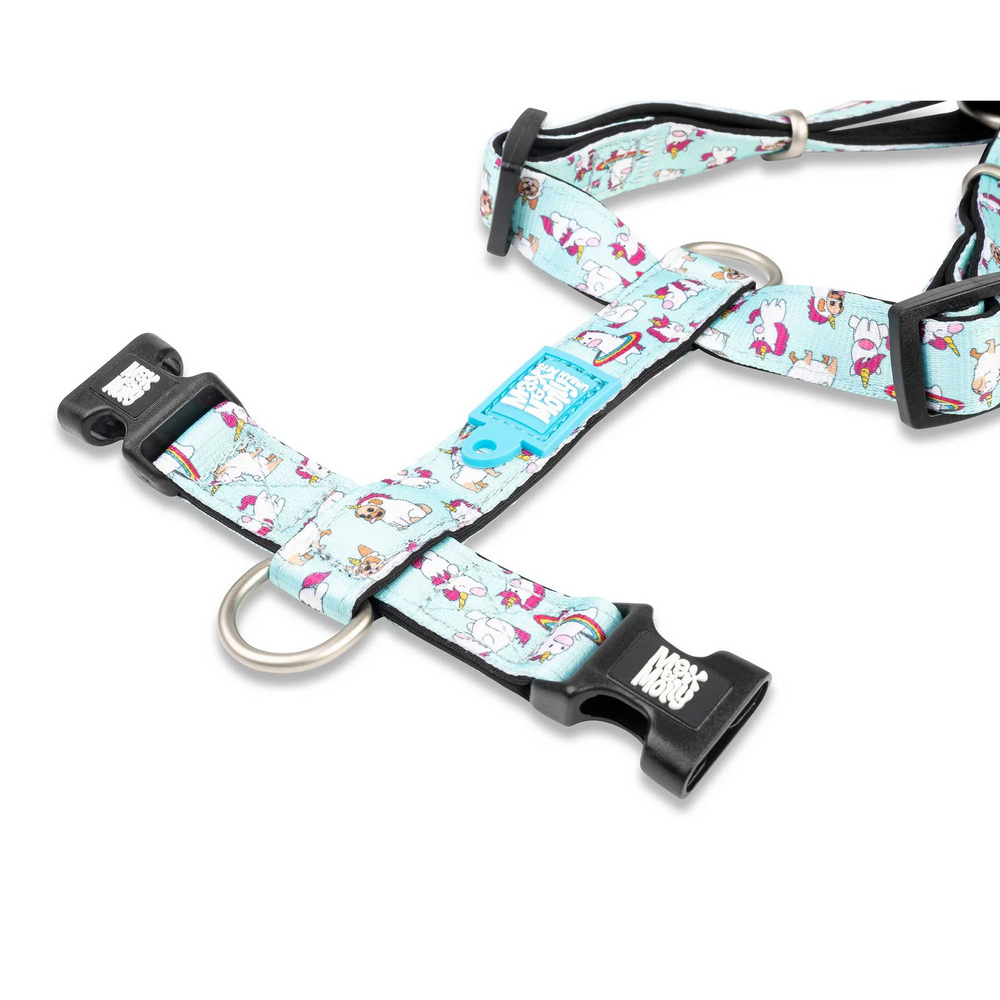 Max & Molly H-Harness Unicorn H-подібна шлея для собак, принт єдиноріг - M