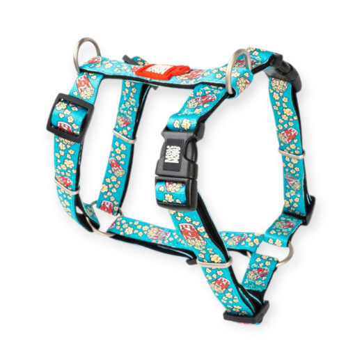 Max & Molly H-Harness Popcorn H-подібна шлея для собак, принт попкорн - S