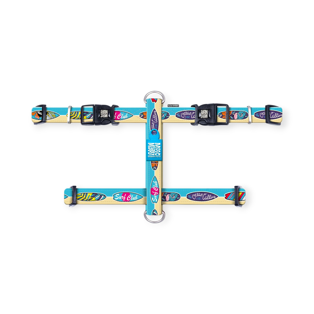 Max & Molly H-Harness Aloha H-подібна шлея для собак, принт Алоха - M