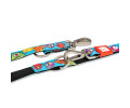 Max & Molly Multi-Function Leash Little Monsters багатофункціональний повідець, принт монстри - M