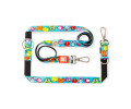 Max & Molly Multi-Function Leash Little Monsters багатофункціональний повідець, принт монстри - M