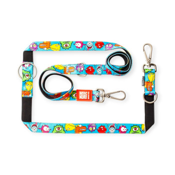 Max & Molly Multi-Function Leash Little Monsters багатофункціональний повідець, принт монстри - M