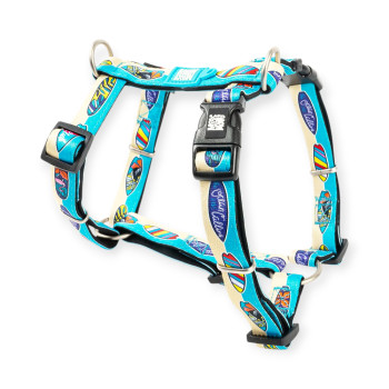 Max & Molly H-Harness Aloha H-подібна шлея для собак, принт Алоха - L