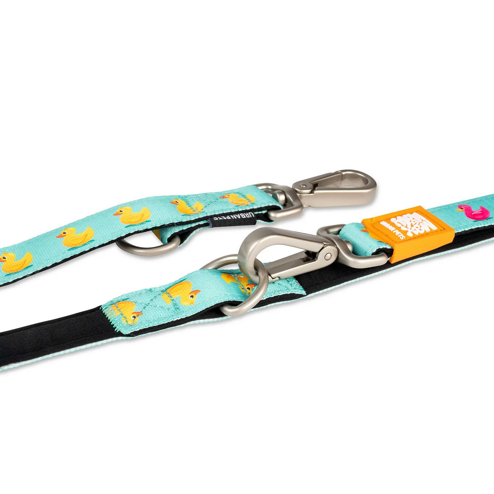 Max & Molly Multi-Function Leash Ducklings багатофункціональний повідець, принт каченята -S