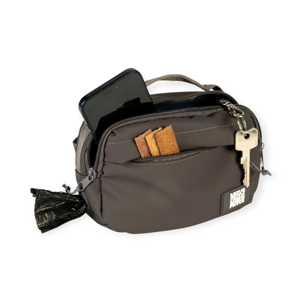 Max & Molly Training Bag Matrix 2.0 Stone поясна сумка для ласощів - сірий