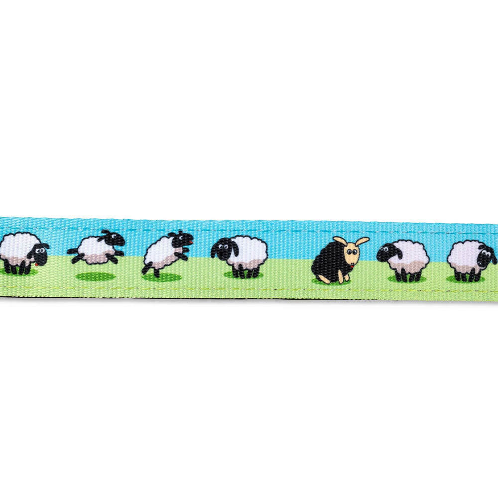 Max & Molly Short Leash Black Sheep короткий повідець, принт чорна вівця - S