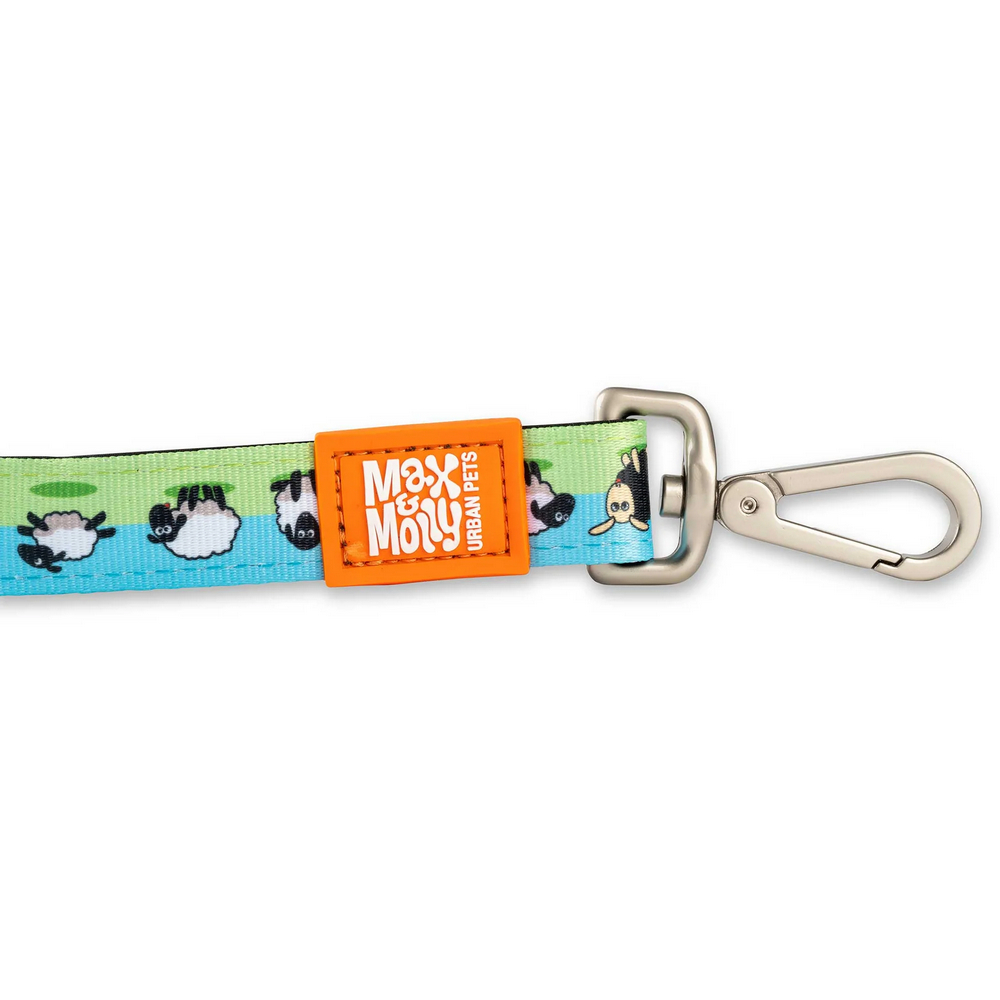 Max & Molly Short Leash Black Sheep короткий повідець, принт чорна вівця - S
