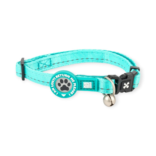 Max & Molly Smart ID Cat Matrix 2.0 Turquoise нашийник для котів, бірюзовий - one size