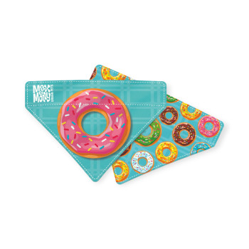 Max & Molly Bandana Donuts бандана на ошейник собаки, принт пончик - XS/S
