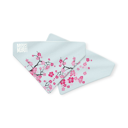 Max & Molly Bandana Cherry Bloom бандана на нашийник собаки, принт вишневий цвіт - M/L