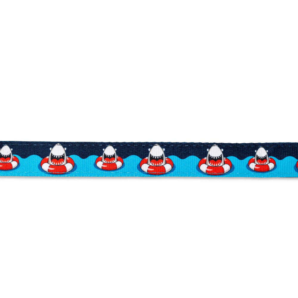 Max & Molly Short Leash Frenzy the Shark короткий повідець, принт акула - M
