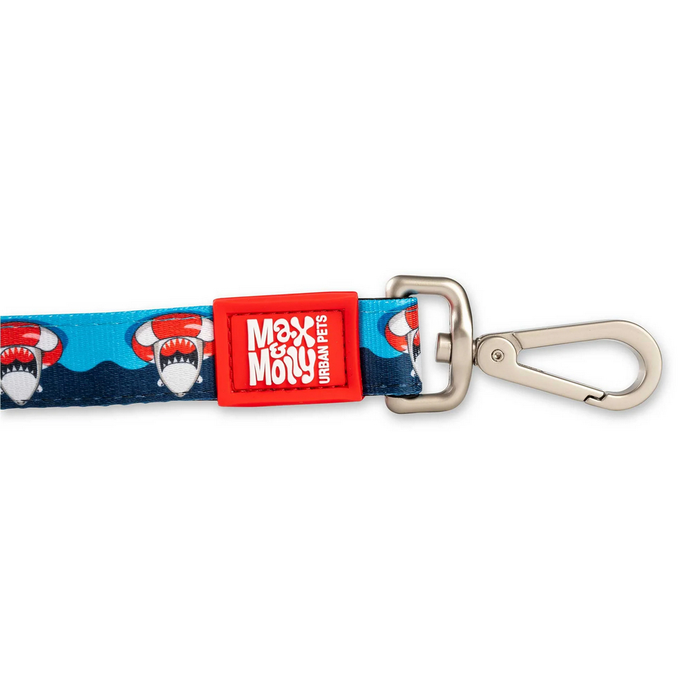 Max & Molly Short Leash Frenzy the Shark короткий повідець, принт акула - S