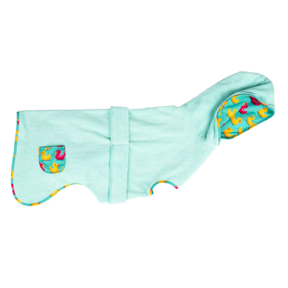 Max & Molly Bath Robe Ducklings халат для собак, принт каченята - L