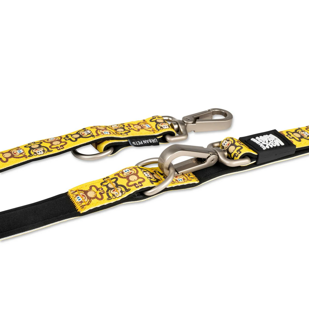 Max & Molly Multi-Function Leash Monkey багатофункціональний повідець, принт мавпячий маніяк - L