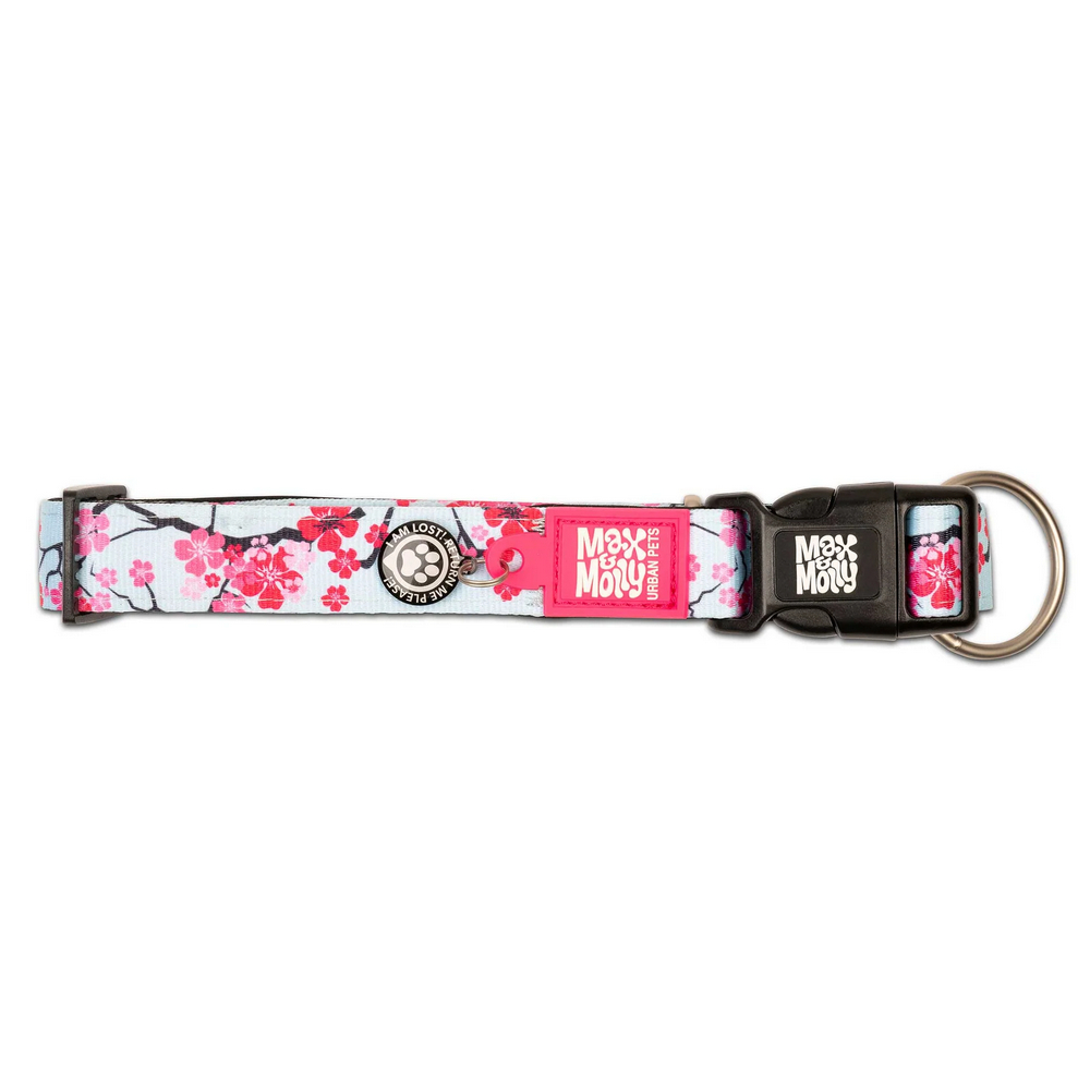 Max & Molly Smart ID Cherry Bloom нашийник для собак, принт вишневий цвіт  - XS