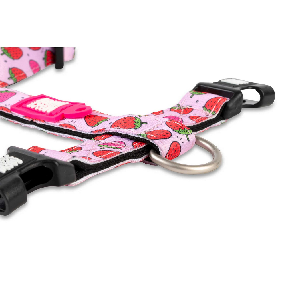 Max & Molly H-Harness Strawberry Dream H-подібна шлея для собак, принт полунична мрія - L