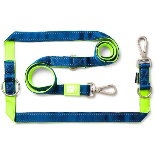 Max & Molly Multi-Function Leash Matrix Lime Green багатофункціональний повідець, зелений - L