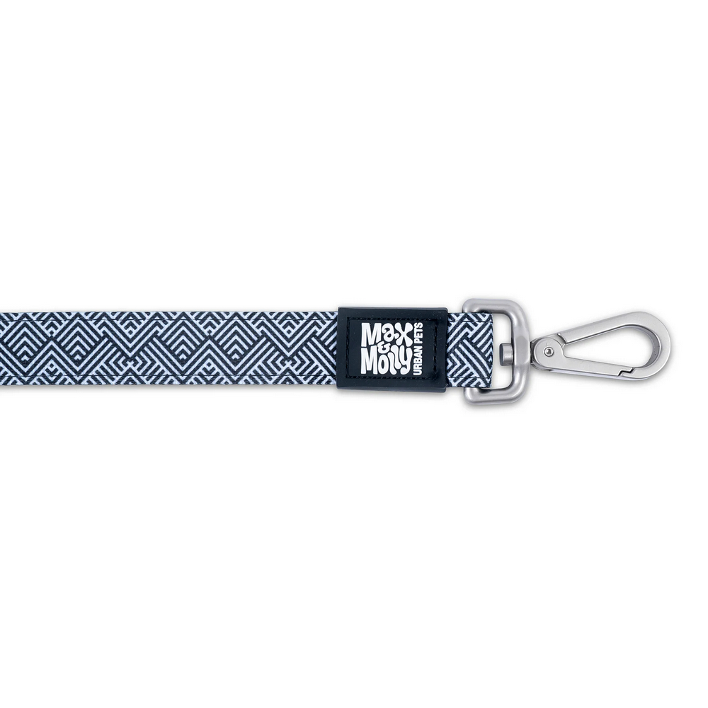 Max & Molly Short Leash Mykonos Black короткий повідець, принт нічний Міконос - L