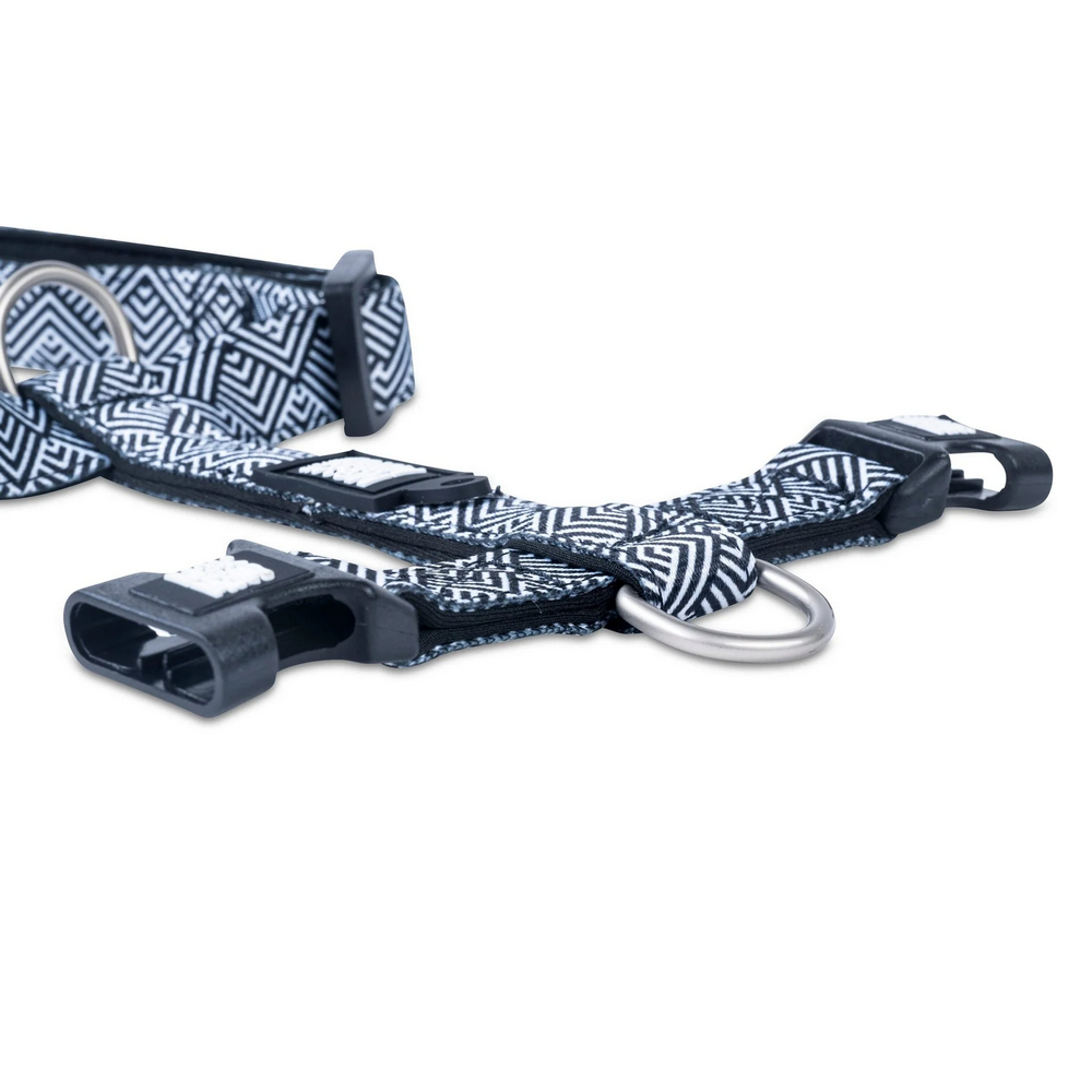 Max & Molly H-Harness Mykonos Black  H-подібна шлея для собак, принт нічний Міконос - M