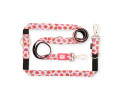 Max & Molly Multi-Function Leash Strawberry багатофункціональний повідець, принт полунична мрія - S