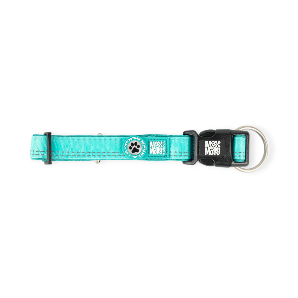 Max & Molly Smart ID Matrix 2.0 Turquoise нашийник для собак, бірюзовий - M