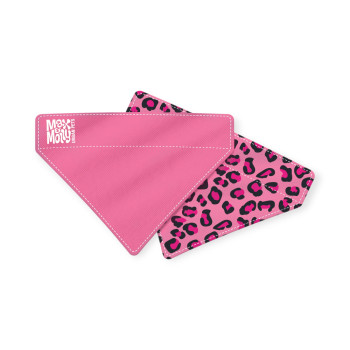 Max & Molly Bandana Leopard Pink бандана на ошейник собаки, принт леопард - XS/S