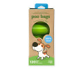 Poo Bags біорозкладні гігієнічні пакети, без аромату - 8 рулонів