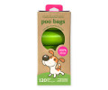 Poo Bags біорозкладні гігієнічні пакети, з ароматом лаванди - 8 рулонів